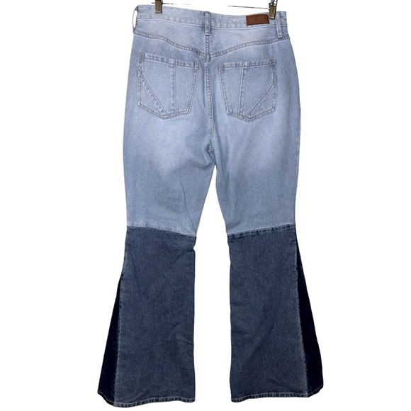 Shyanne Bell Bottom Jeans - Light and Dark Blue - Picture 7 of 16